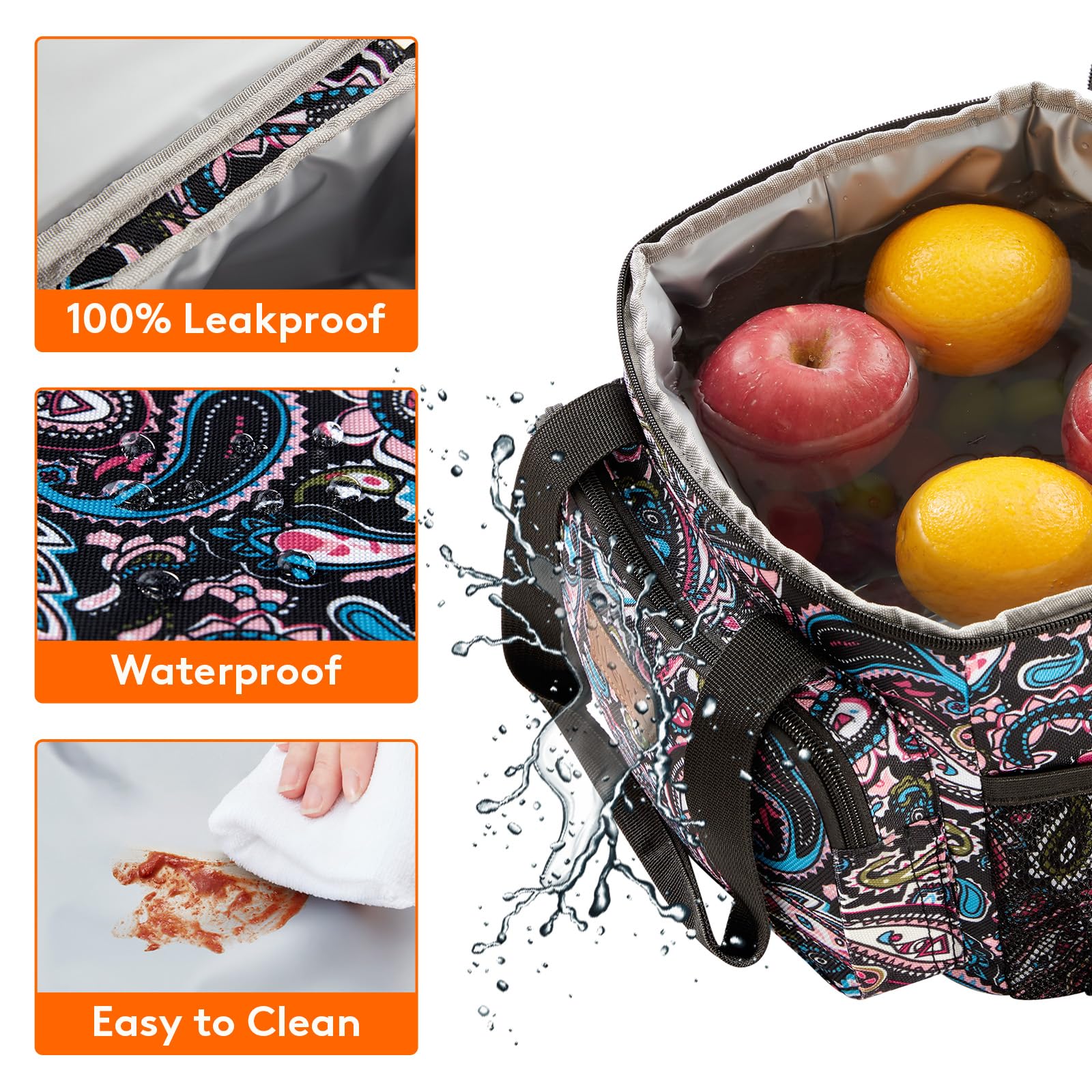 Lifewit 600D waterproof fabric for durability and easy cleaning
