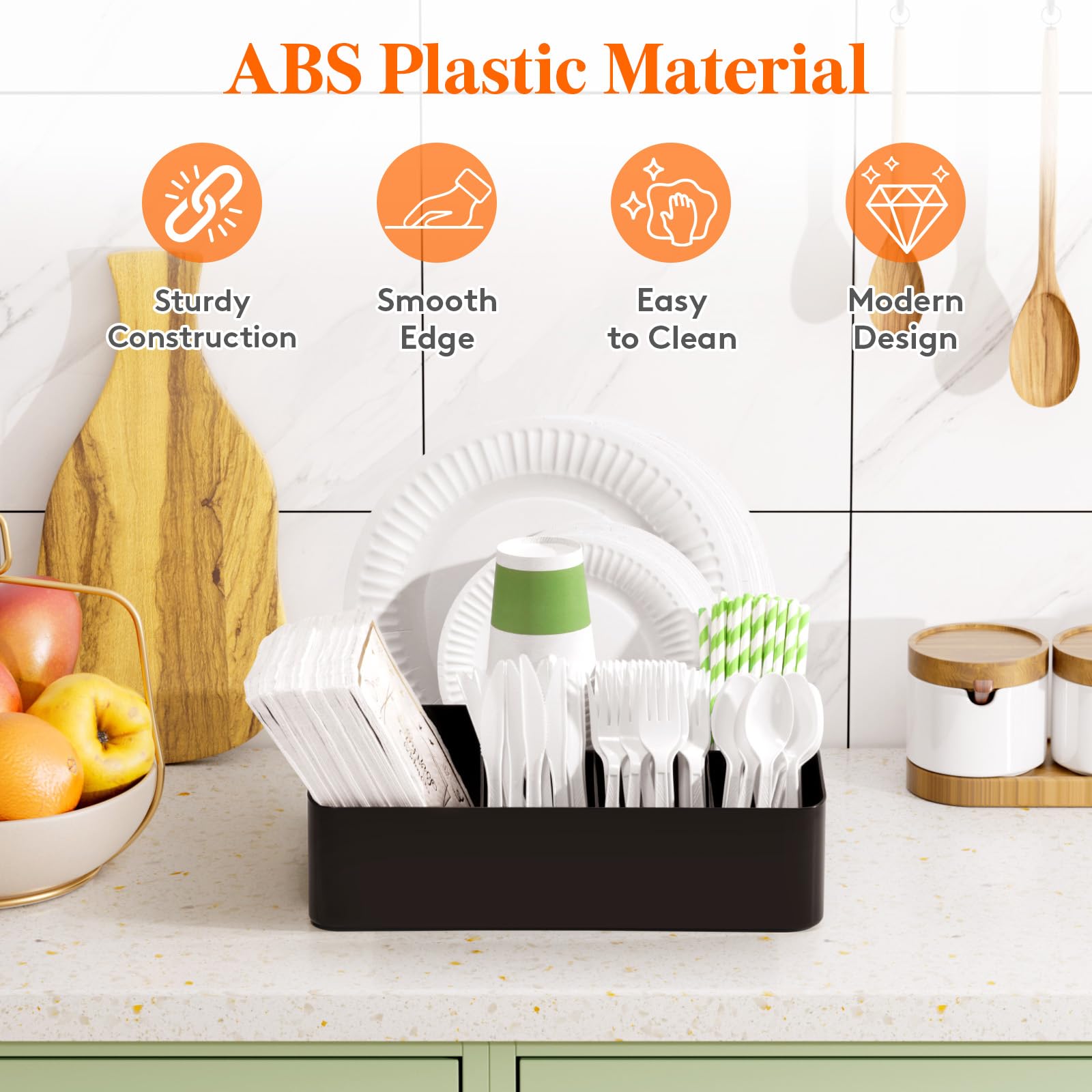 Lifewit ABS BPA-free material ensures safe disposables storage.