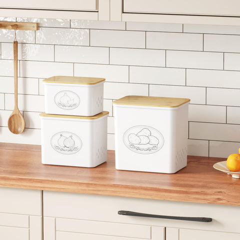 Lifewit bamboo lid provides dust protection and natural styling.