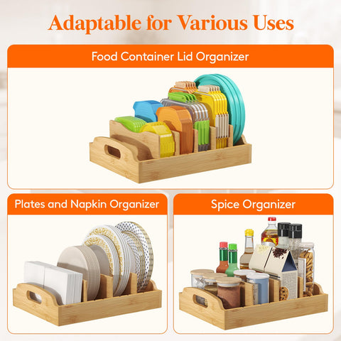 Easy tool-free setup demonstrated by inserting dividers into slots.