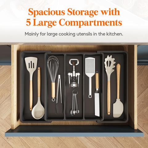 Lifewit BPA-free drawer divider ensures safe storage of cutlery