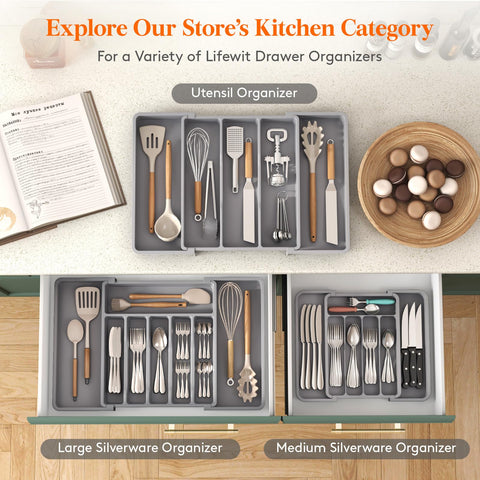 Lifewit BPA-free PP material ensures safe, durable storage