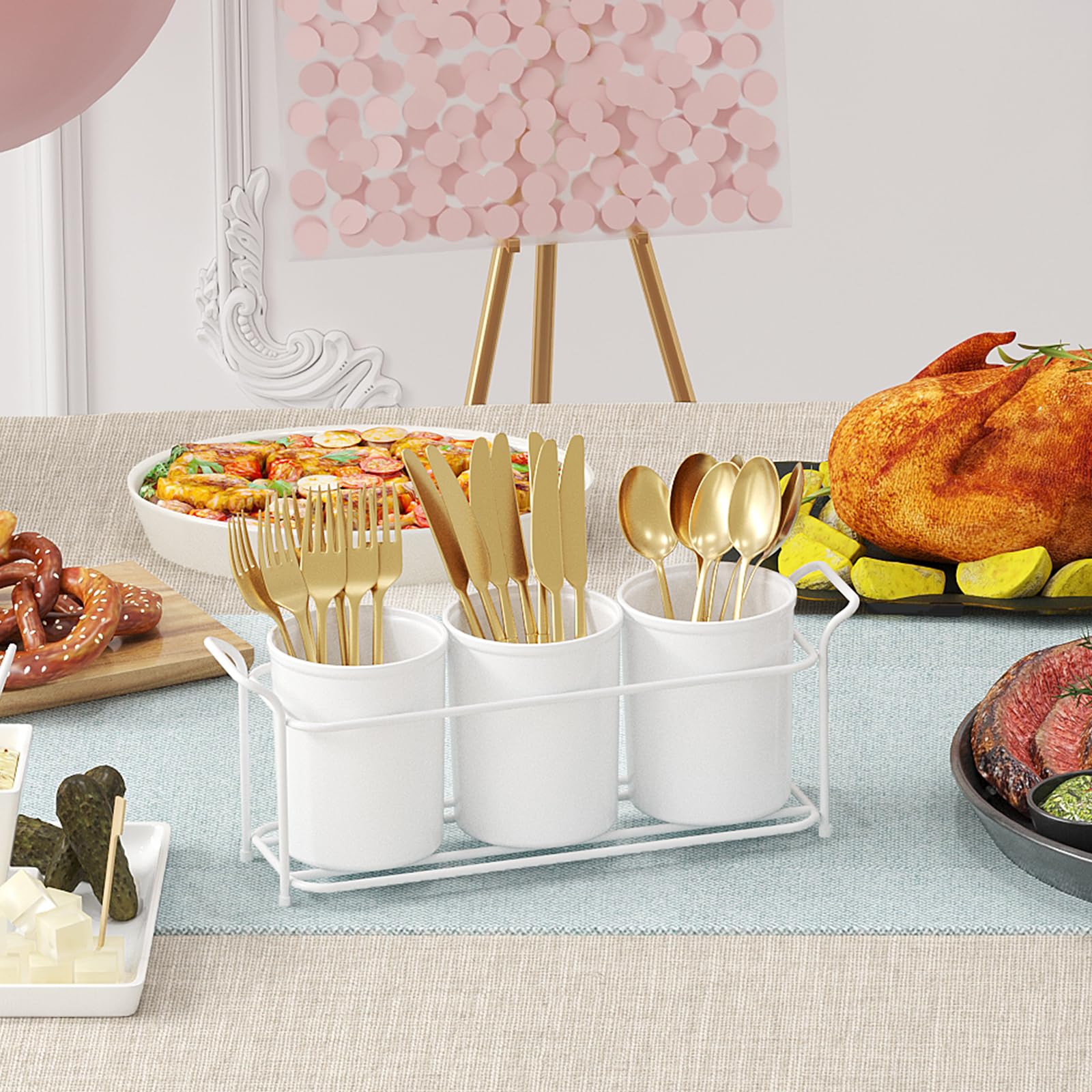 Lifewit BPA-free silverware caddy for safe storage.