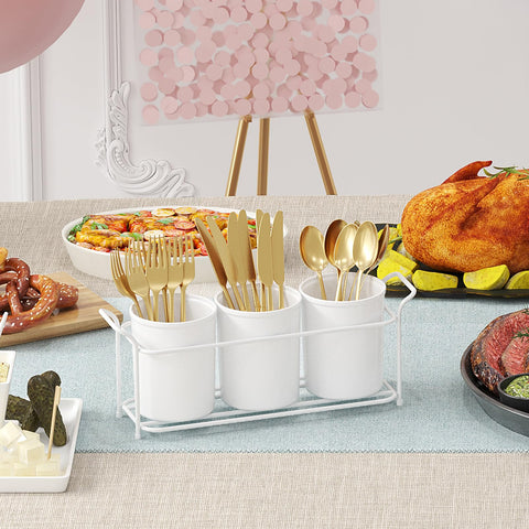Lifewit BPA-free silverware caddy for safe storage.