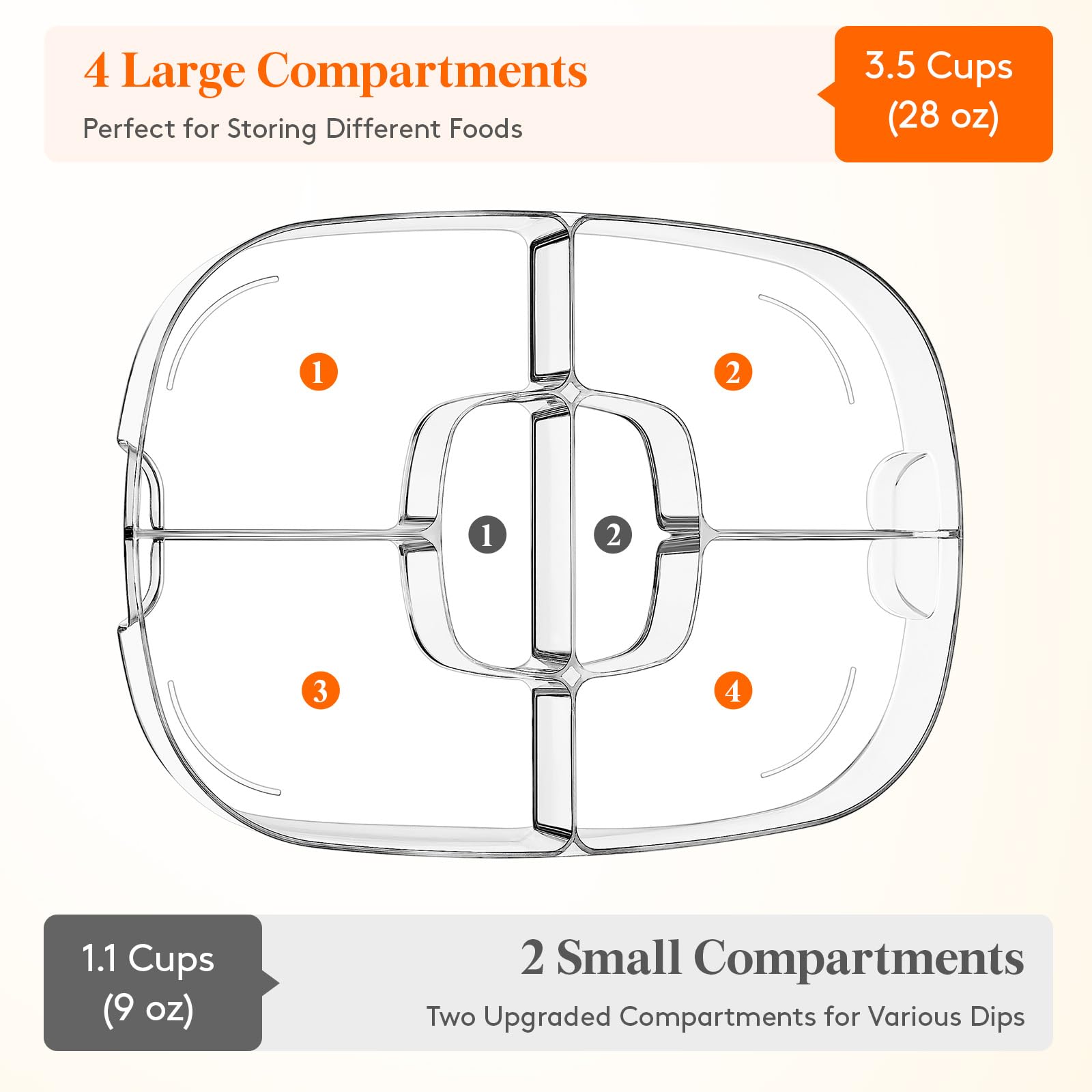 Lifewit chilled serving tray ideal for outdoor parties and picnics.