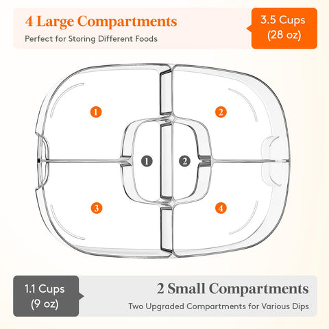 Lifewit chilled serving tray ideal for outdoor parties and picnics.