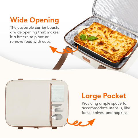 Lifewit cream portable double-handle design for easy carrying