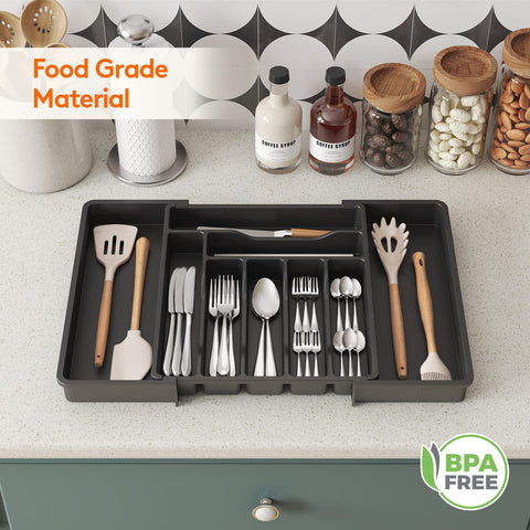 Lifewit customizable storage setup shows tidy organization across different drawer sizes.