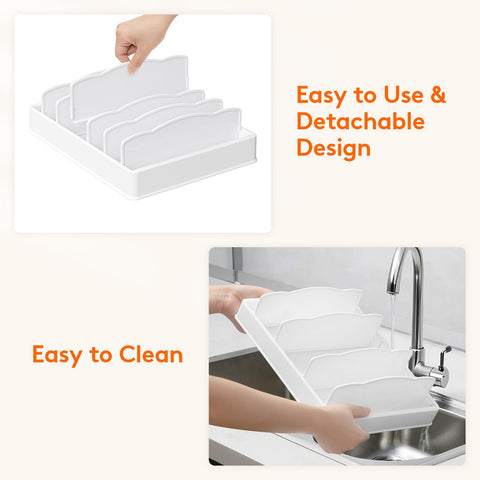 Lifewit dimension fits 10x13 inch spaces in cabinets or drawers.