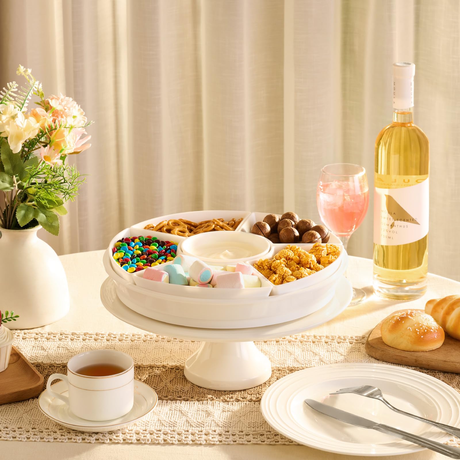 Lifewit divided tray keeps flavors separated for tastier tastings