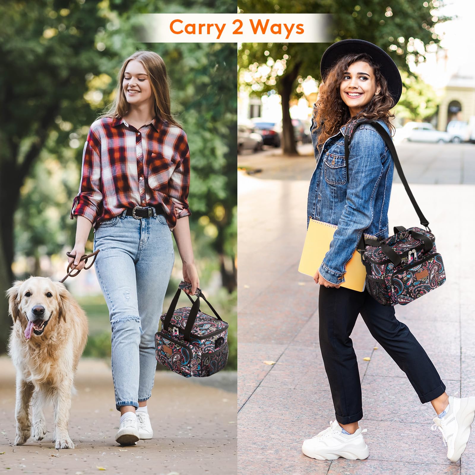 Lifewit sturdy zippers and handles for everyday portability