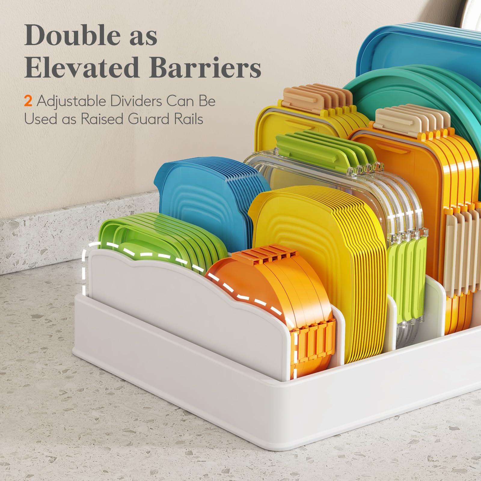 Lifewit easy-clean dividers simplify setup and maintenance.