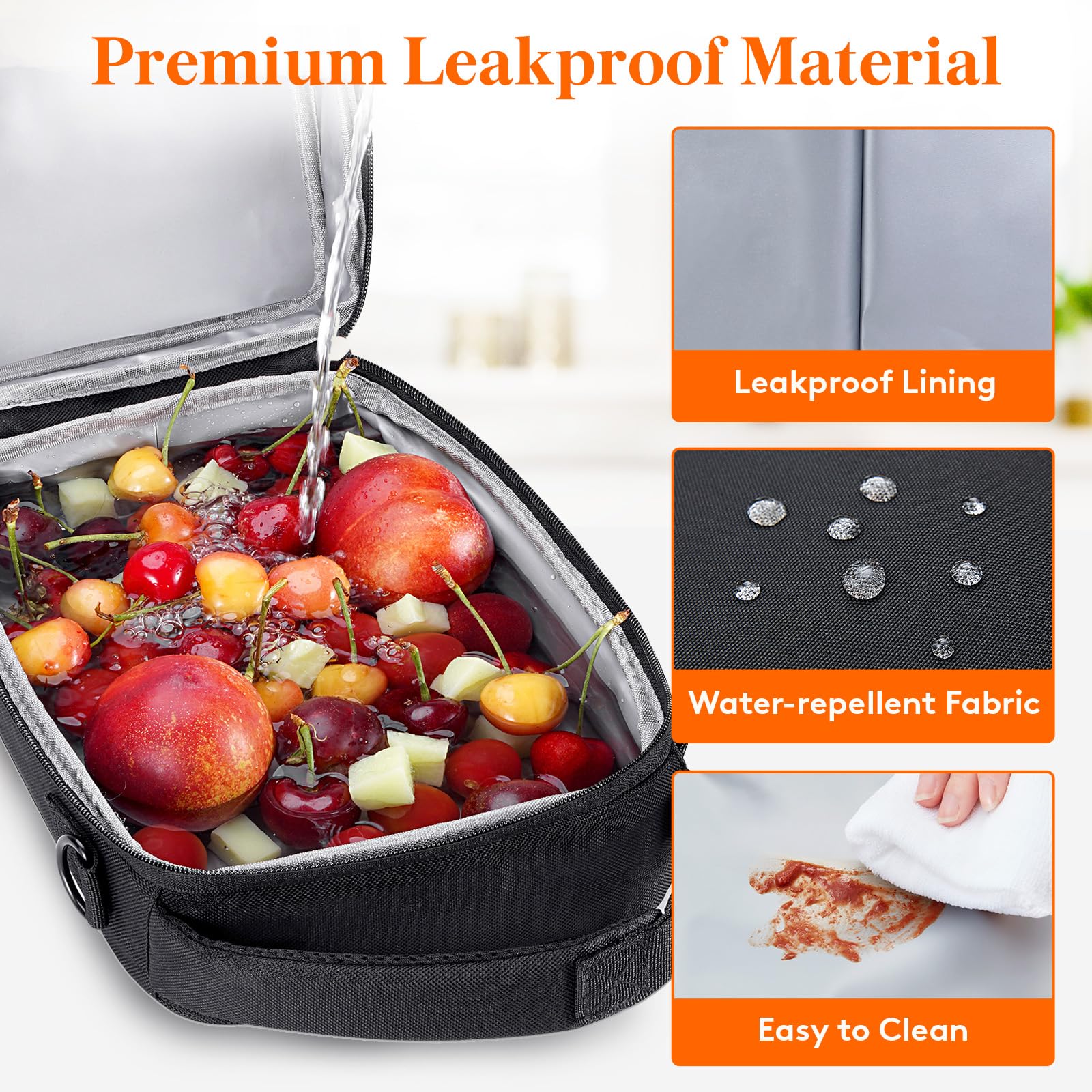 Lifewit side handle with buckle for backpack attachment and hands-free transport.