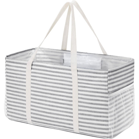 Lifewit extra-large tote bag stands upright for easy loading and unloading.