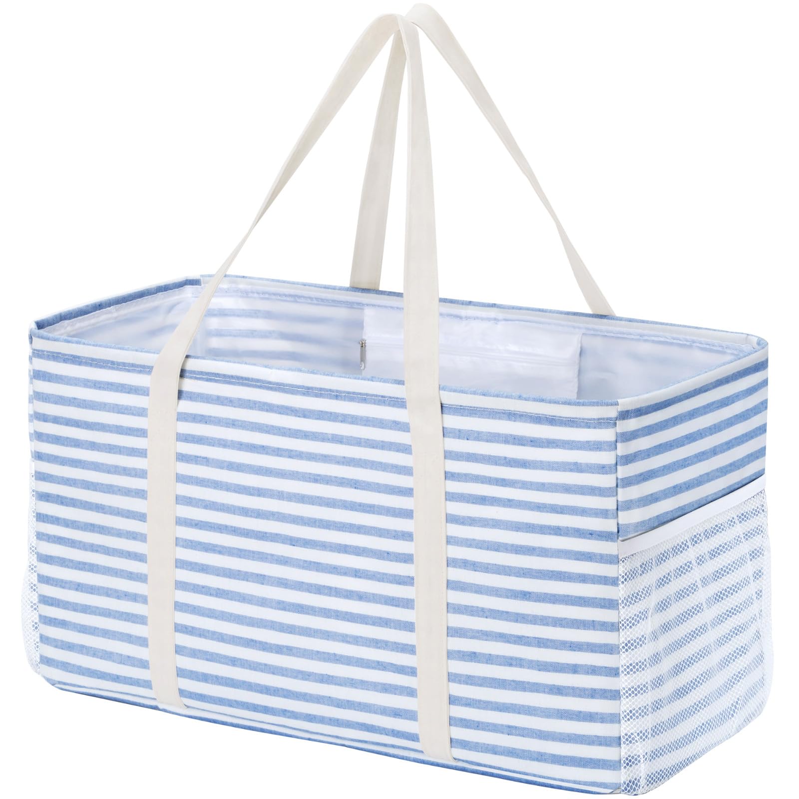 Lifewit extra large tote standing upright for easy loading and unloading