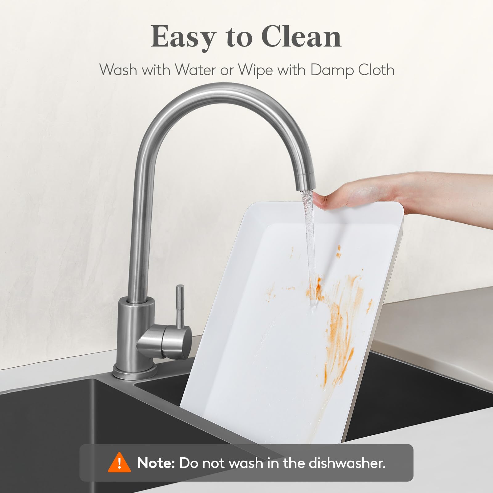 Lifewit food-grade plastic tray, durable option for daily kitchen displays.