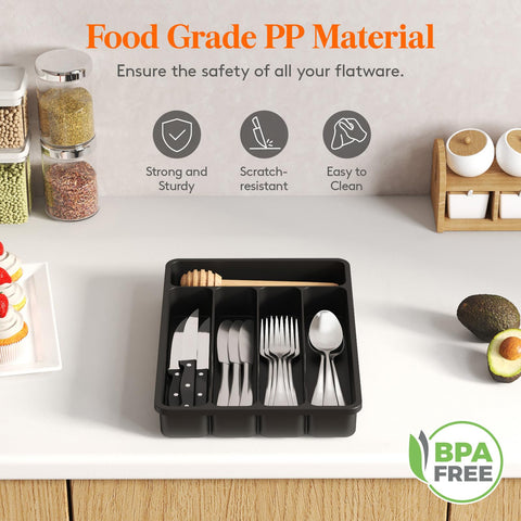 Lifewit groove design allows easy reach of utensils.