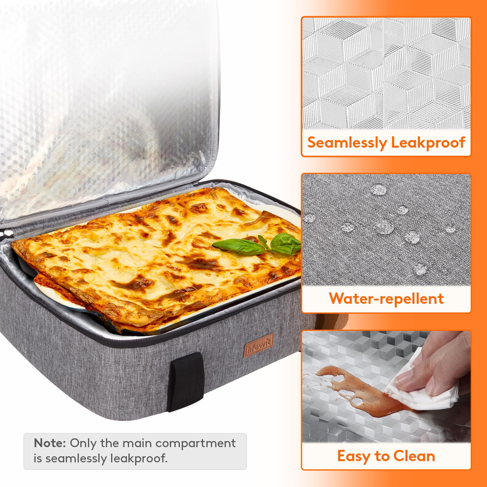 Lifewit leak-proof lining visible, designed to prevent leaks during transport
