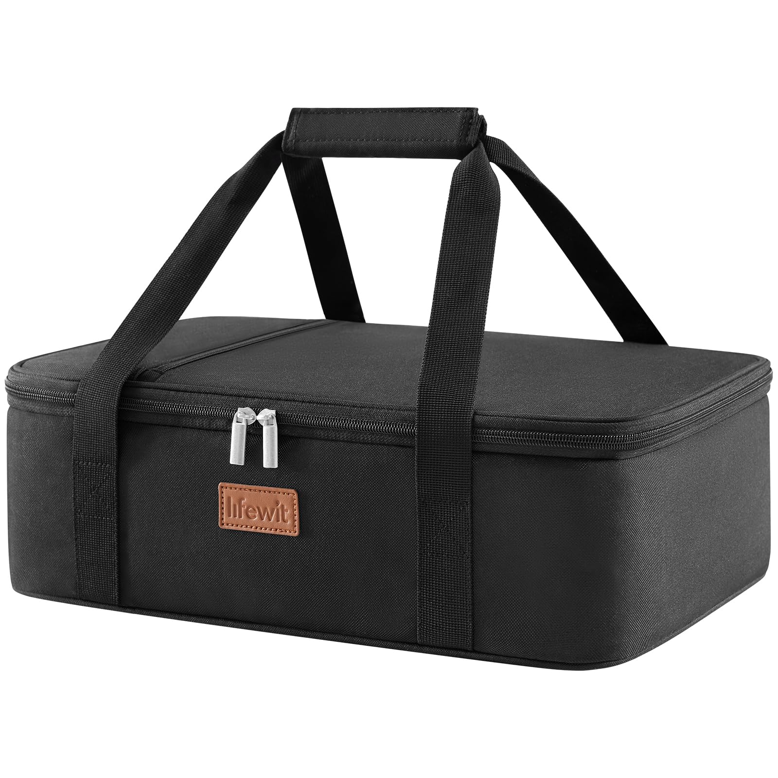 Lifewit insulated casserole carrier with lid for easy transport of hot or cold dishes