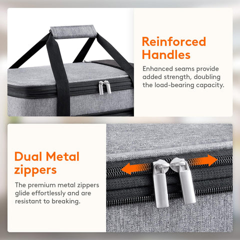 Lifewit dual handles and top pocket for utensils.