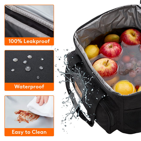 Lifewit lunch bag front pocket for keys and small items