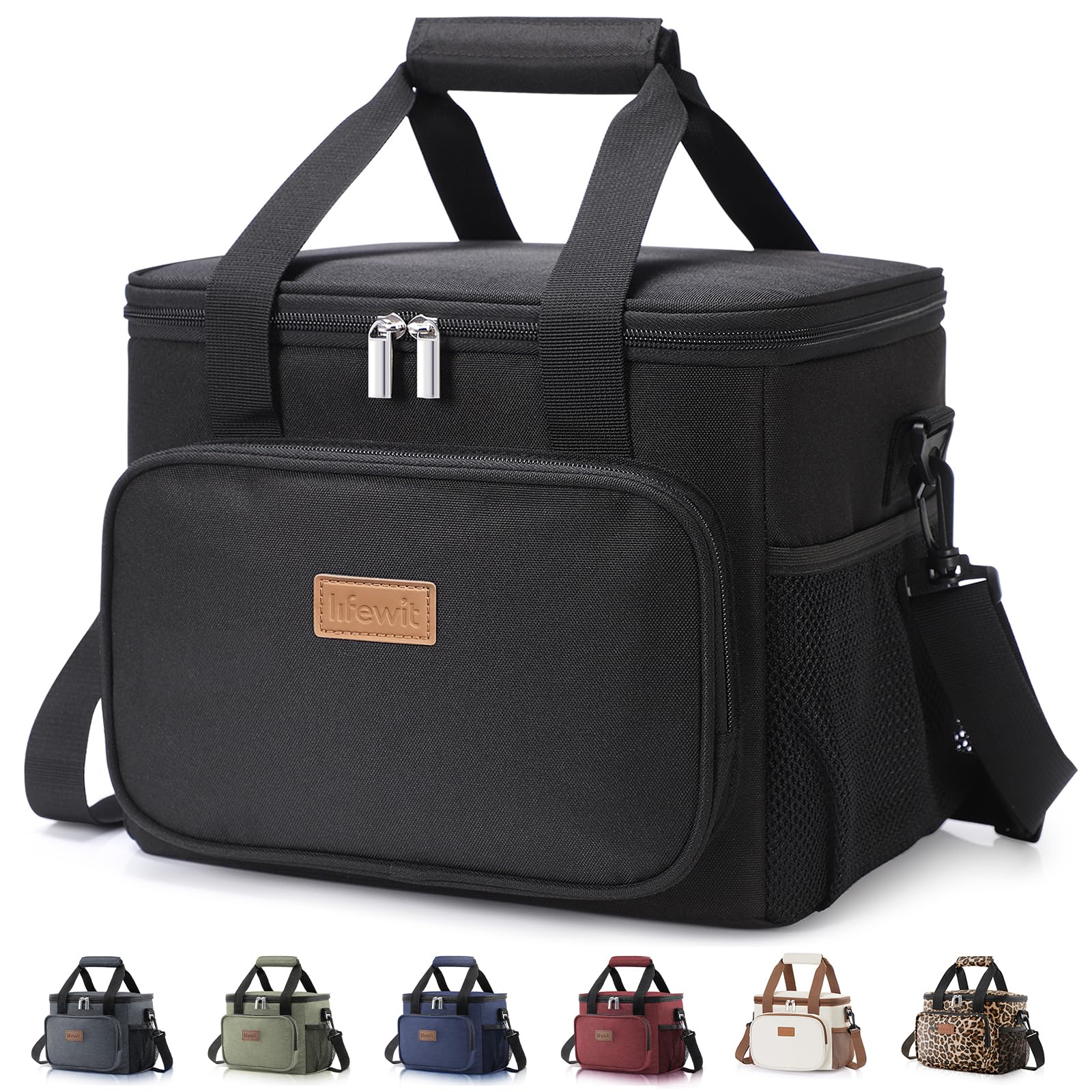 Lifewit lunch bag with open lid for easy packing and access