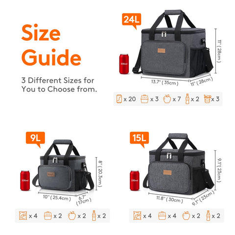 Lifewit lunch bag with side pocket demonstrates convenient organization on the go.