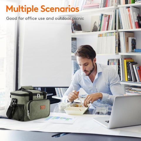 Lifewit lunch bag comfortable handles for easy carrying