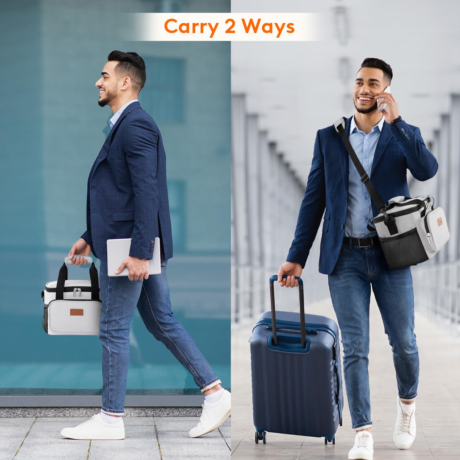Lifewit bag front pocket stores keys and small essentials.