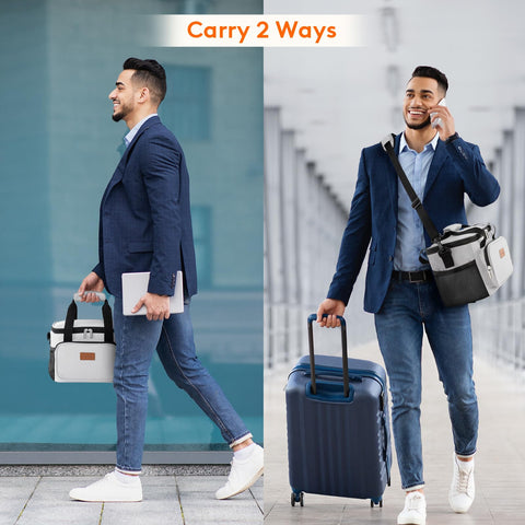 Lifewit bag front pocket stores keys and small essentials.