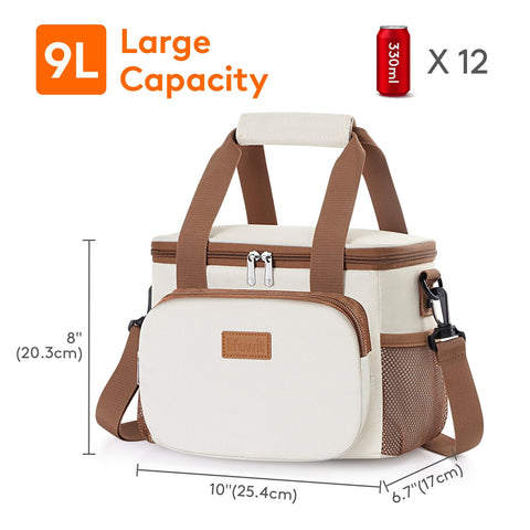 Lifewit lunch bag interior with PEVA liner keeps foods clean and fresh