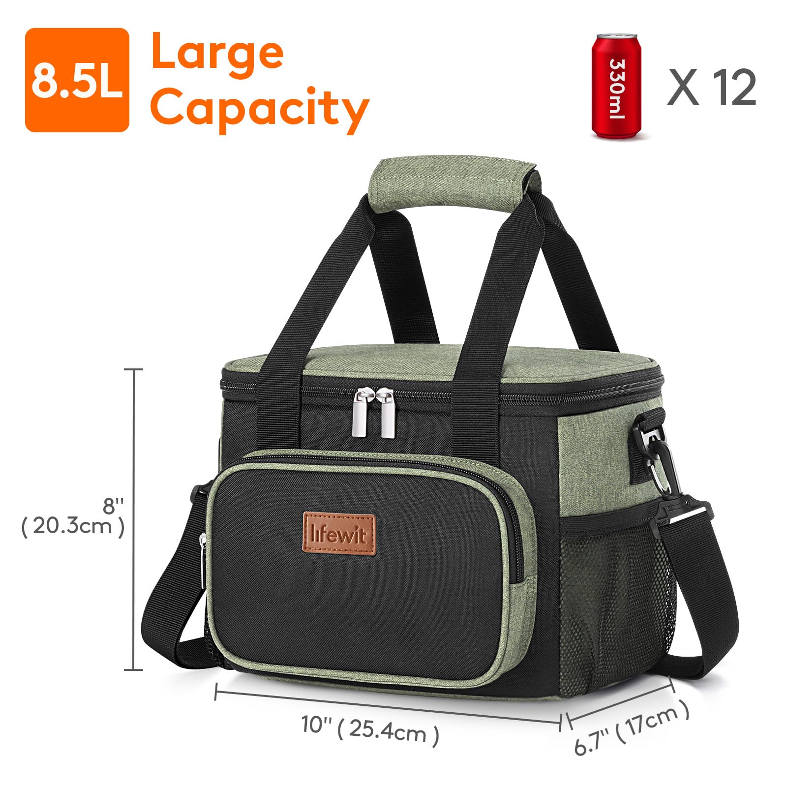 Lifewit open-wide lid shows easy packing and retrieval.