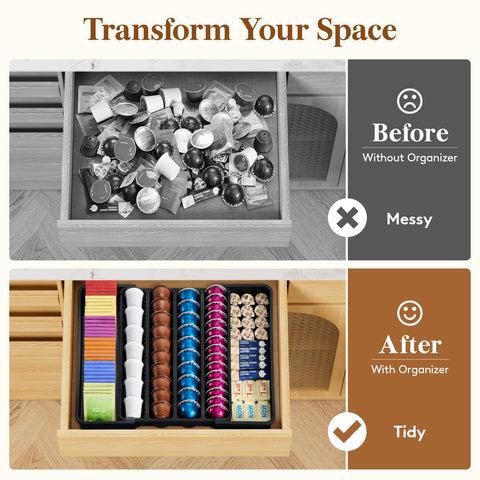Lifewit modern black kitchen organizer complements any decor