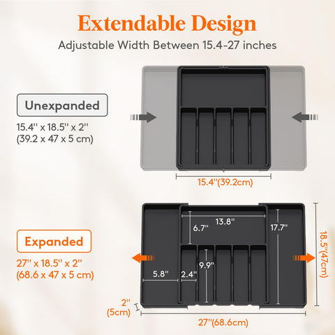 Lifewit multi-purpose organizer for utensils, cosmetics, or crafts
