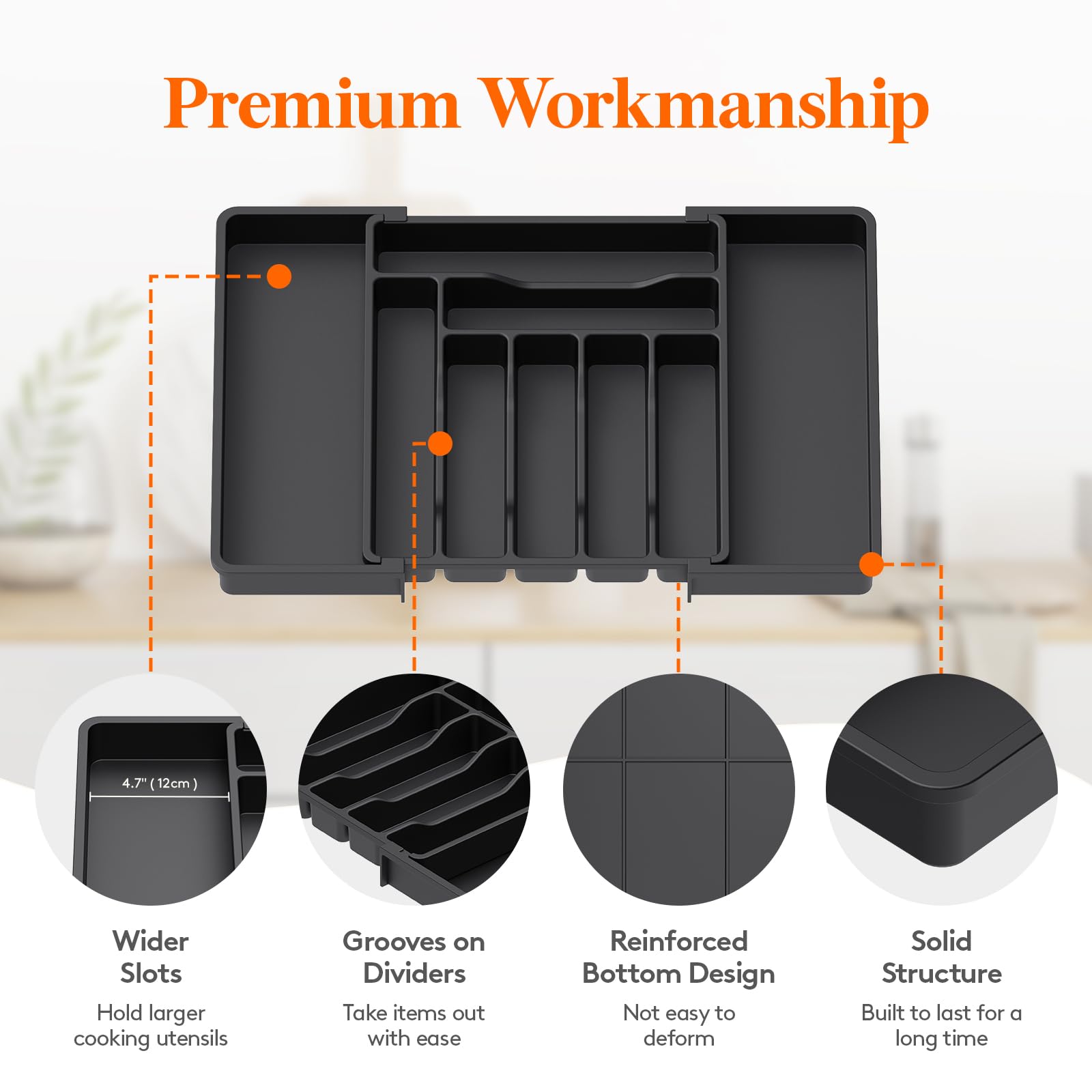 Lifewit multipurpose storage organization demonstrates versatility for cosmetics, utensils, or craft supplies.