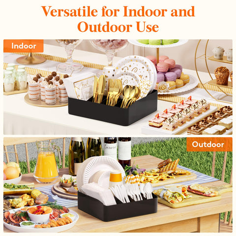 Lifewit outdoor-ready caddy ideal for picnics and barbecues.