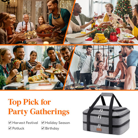 Lifewit oven-to-table transport supports hot meals from oven to table.