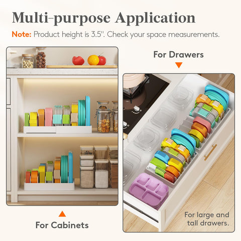 Lifewit raised fences with dividers support secure placement of items.