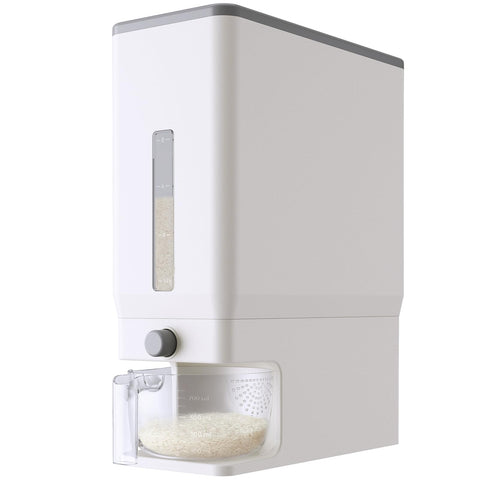 Lifewit rice container with 25.4 lb capacity keeps the pantry organized and accessible