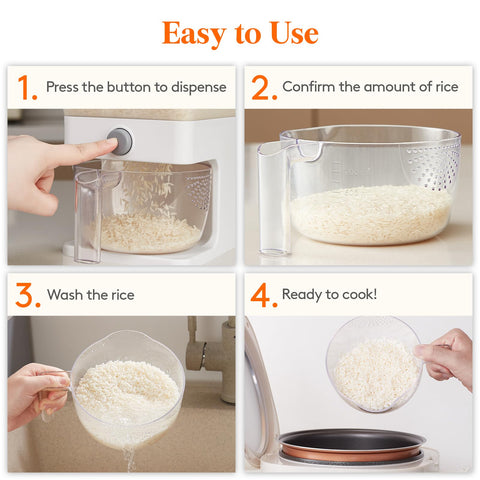 Lifewit space-saving design fits on counters and pantry shelves.