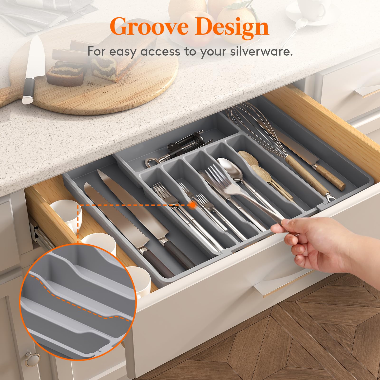 Lifewit BPA-free plastic construction ensures safe storage.