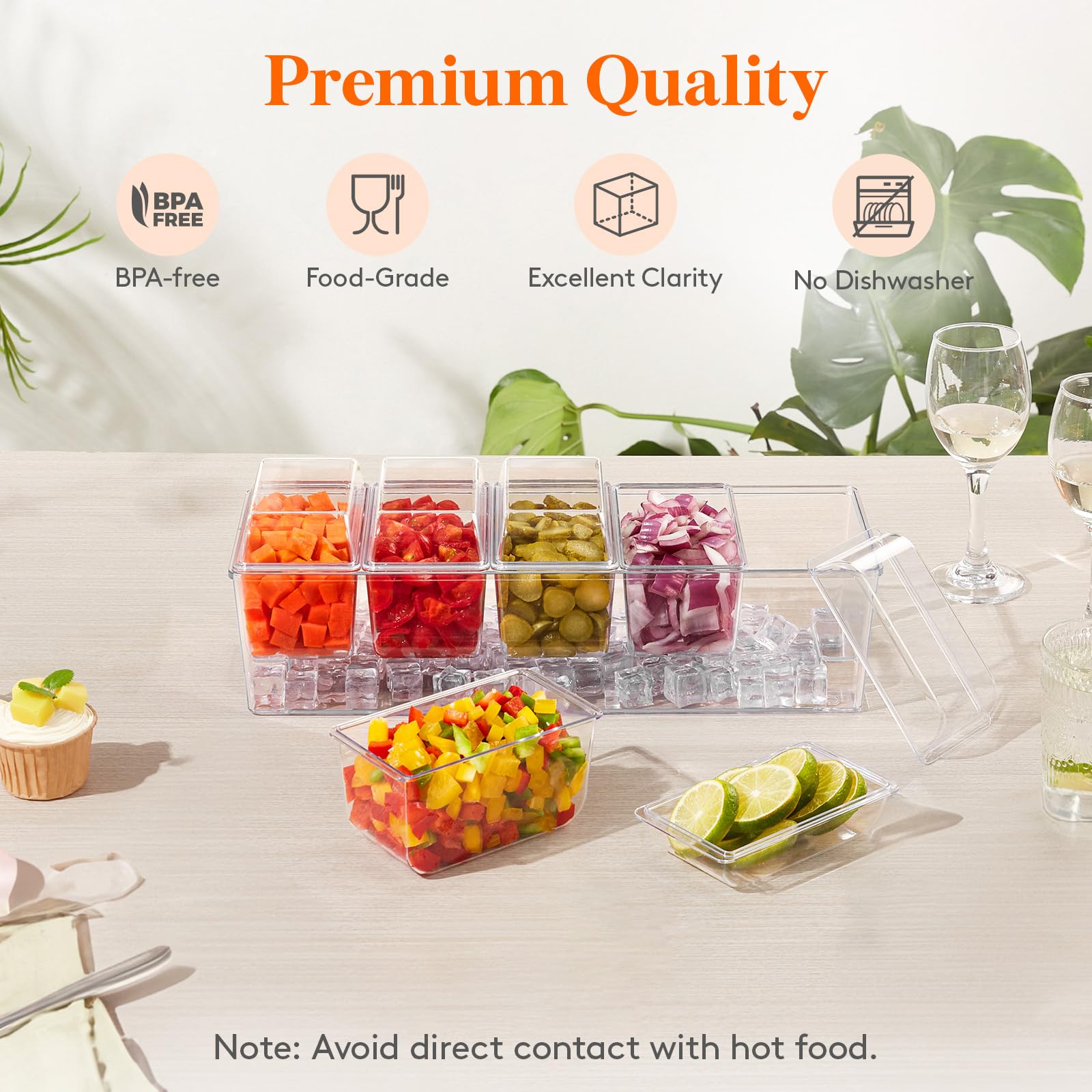 Lifewit 16x5.7x5.2 inch serving tray.