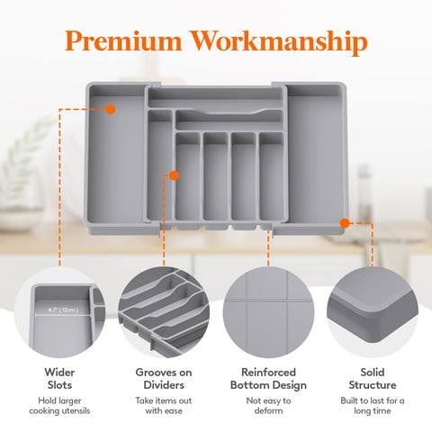 Lifewit buckle system keeps partitions in place during use.