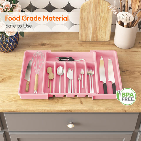 Lifewit pink finish adds color and order to the kitchen