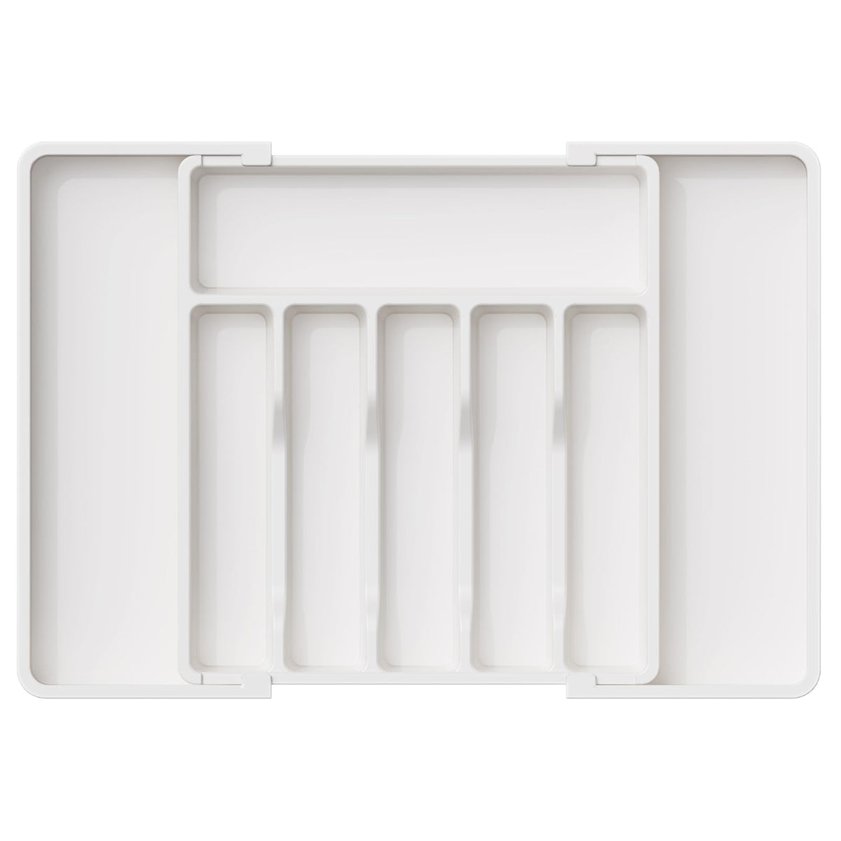 Lifewit silverware organizer folded in a drawer keeps utensils neatly aligned.