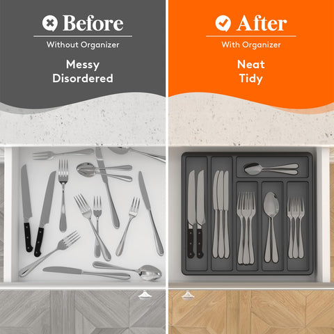Lifewit portable flatware organizer ready for parties, picnics, or camping.