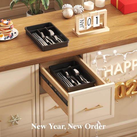 Lifewit groove design facilitates quick utensil placement