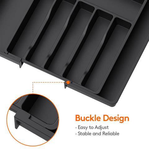 Lifewit six to eight compartments keep cutlery neatly separated and reachable.