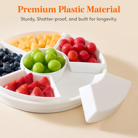 Lifewit small round dish for condiments and sauces