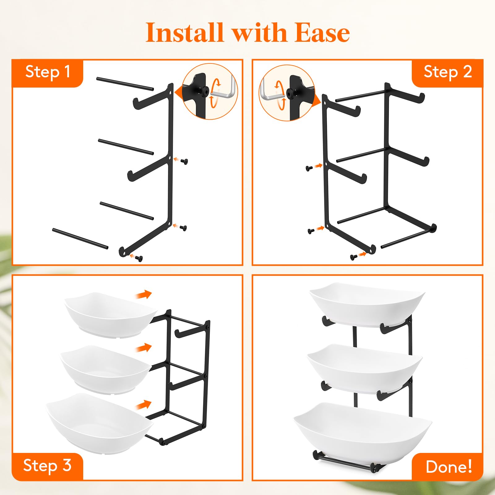 Lifewit space-saving vertical display frees counter space with a stylish look.